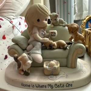 Precious Moments Home is Where My Cats Are